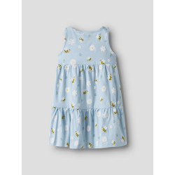 NAME IT MINI Vigga Kjole - Cool Blue / Bubblebee