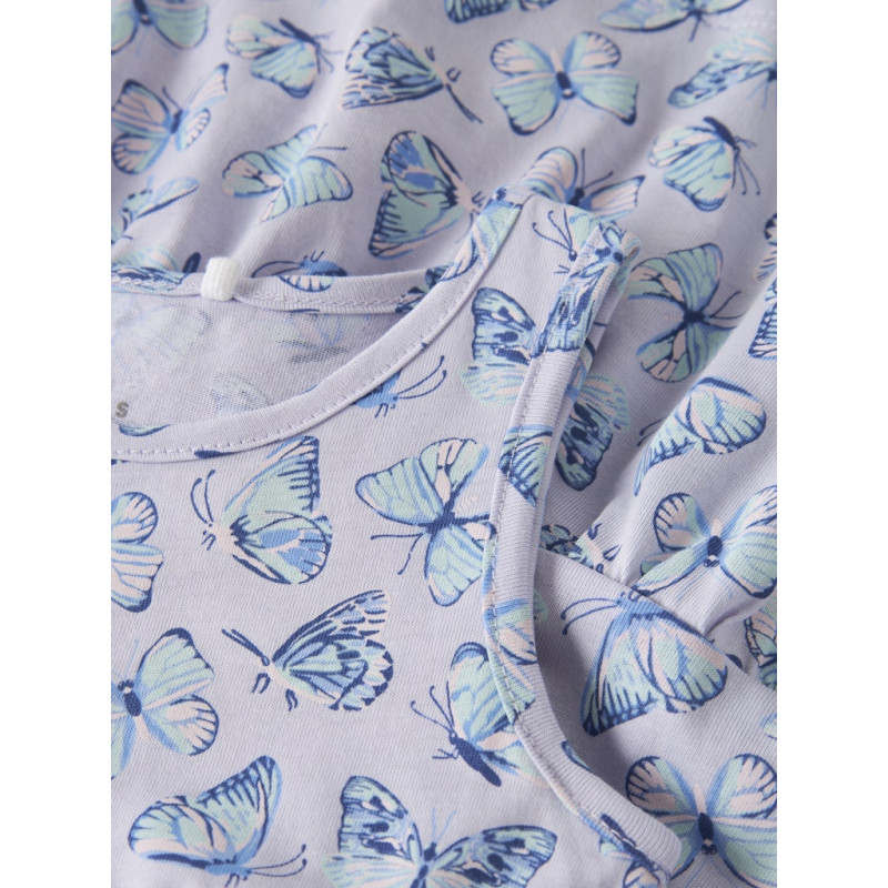 NAME IT MINI Vigga Kjole - Purple Heather / Butterflies