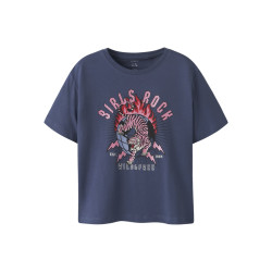 NAME IT KIDS Kassandra T-shirt - Blue Indigo