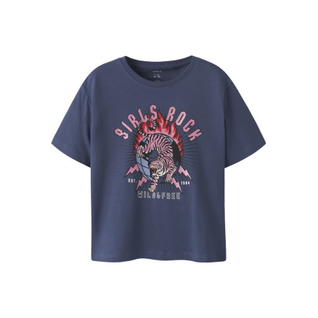 NAME IT KIDS Kassandra T-shirt - Blue Indigo