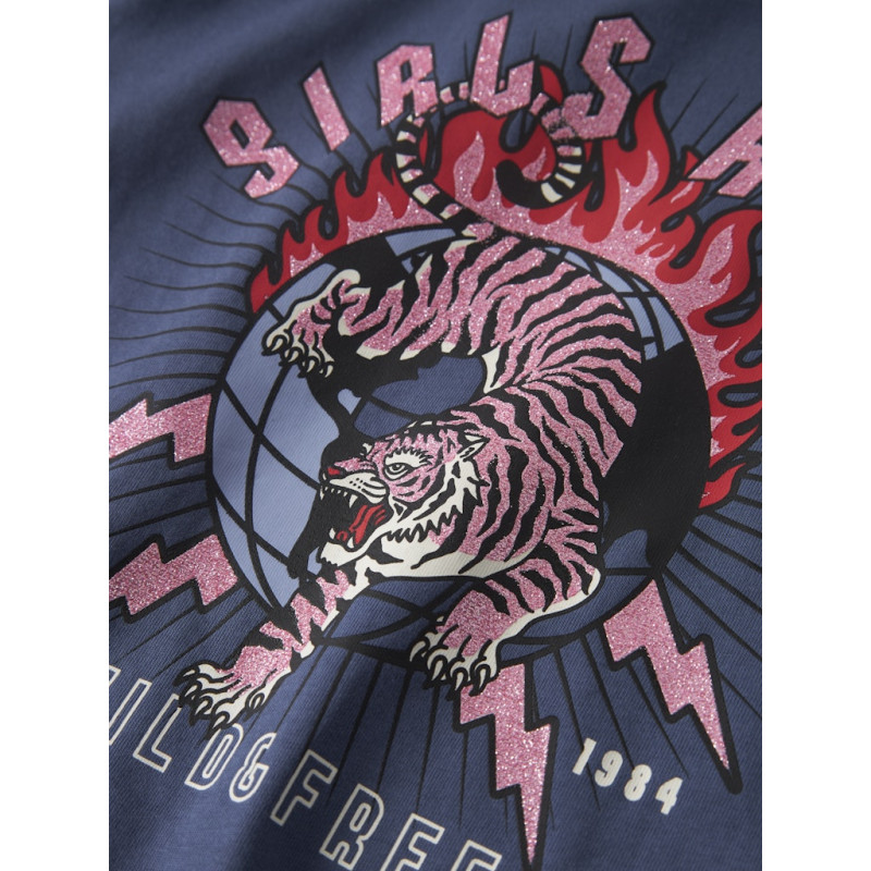 NAME IT KIDS Kassandra T-shirt - Blue Indigo