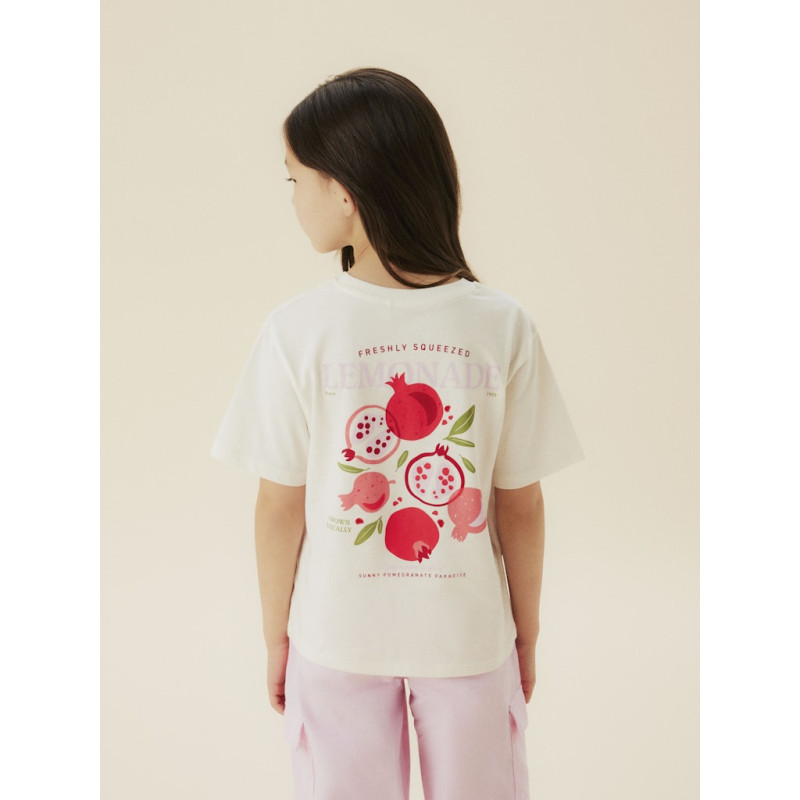 NAME IT KIDS Kassandra T-shirt - Coconut Milk