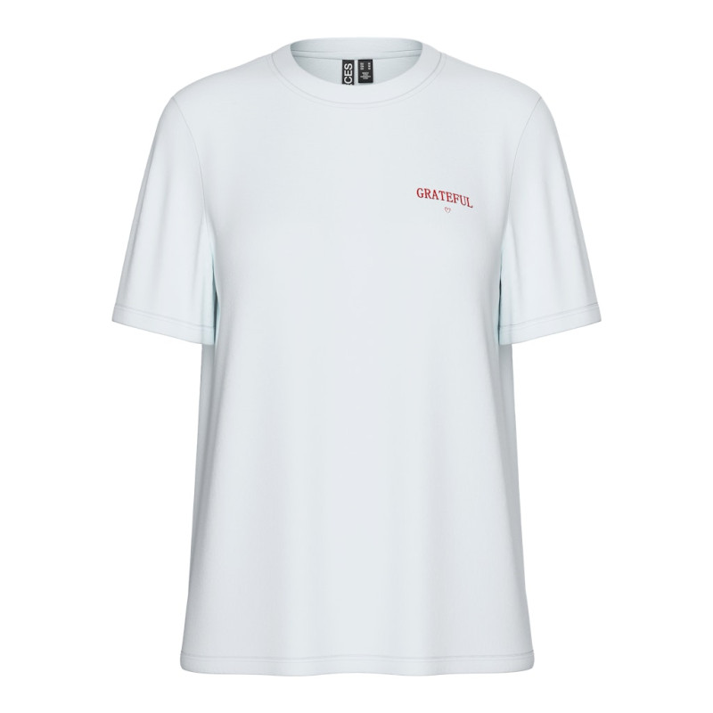 PIECES Taya T-shirt - Bright White / Grateful