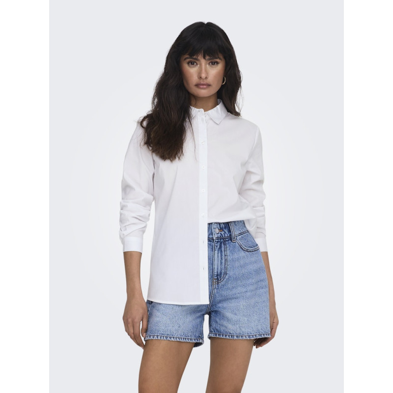 JDY Mio L/S Skjorte - White