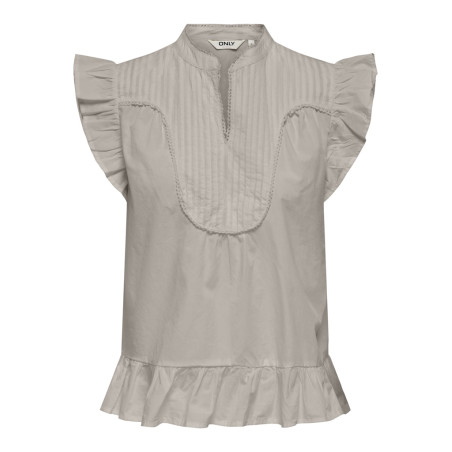 ONLY Adda S/L Top - Chateau Gray