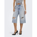 ONLY Cobain Capri Bukser - Light Blue Denim