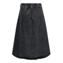 ONLY Thea Midi Slå-om Denim Nederdel - Washed Black