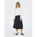 ONLY Thea Midi Slå-om Denim Nederdel - Washed Black