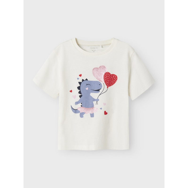 NAME IT MINI Katinka T-shirt - Coconut Milk