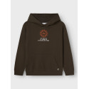 NAME IT KIDS Lanton Sweatshirt - Turkish Coffee