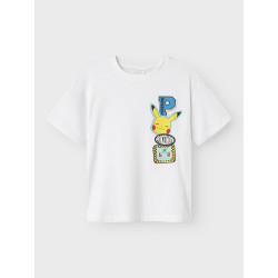 NAME IT KIDS Jeno Pokemon T-shirt - Bright White