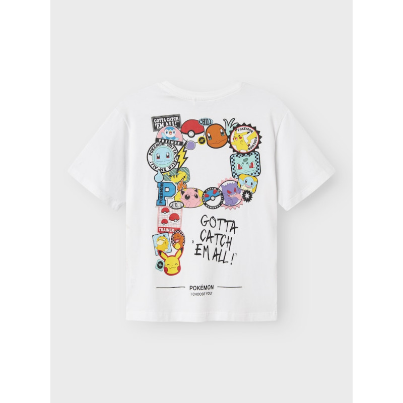 NAME IT KIDS Jeno Pokemon T-shirt - Bright White