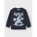NAME IT MINI Jasp Stitch Sweatshirt - Navy Blazer