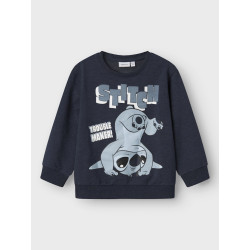 NAME IT MINI Jasp Stitch Sweatshirt - Navy Blazer