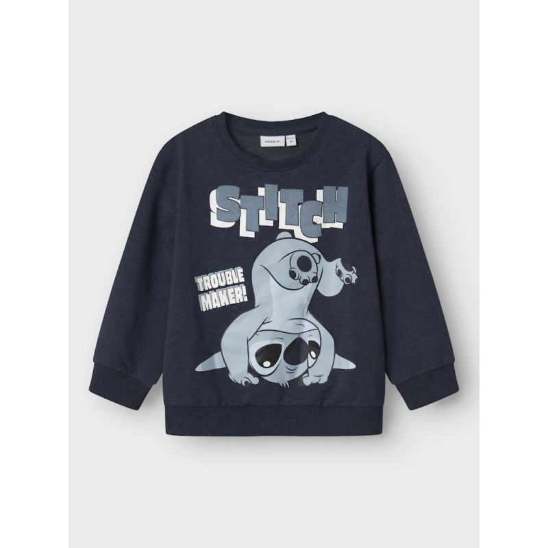 NAME IT MINI Jasp Stitch Sweatshirt - Navy Blazer