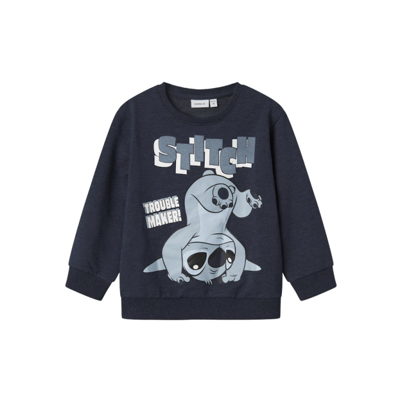 NAME IT MINI Jasp Stitch Sweatshirt - Navy Blazer