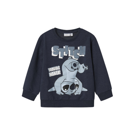NAME IT MINI Jasp Stitch Sweatshirt - Navy Blazer