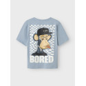 NAME IT KIDS Jase Bod T-shirt - Dusty Blue