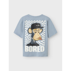 NAME IT KIDS Jase Bod T-shirt - Dusty Blue