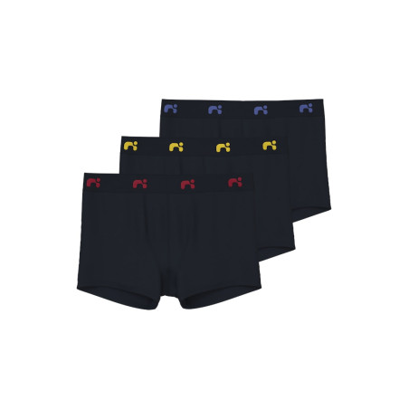 NAME IT Kids Boxershort 3-Pak - Sort / Amparo Blue, Tango Red & Empire Yellow Icon