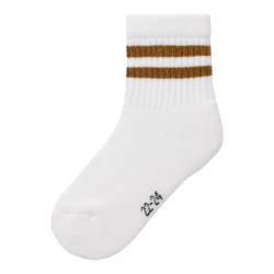 NAME IT MINI Jans Strømper - Bright White / Dull Gold