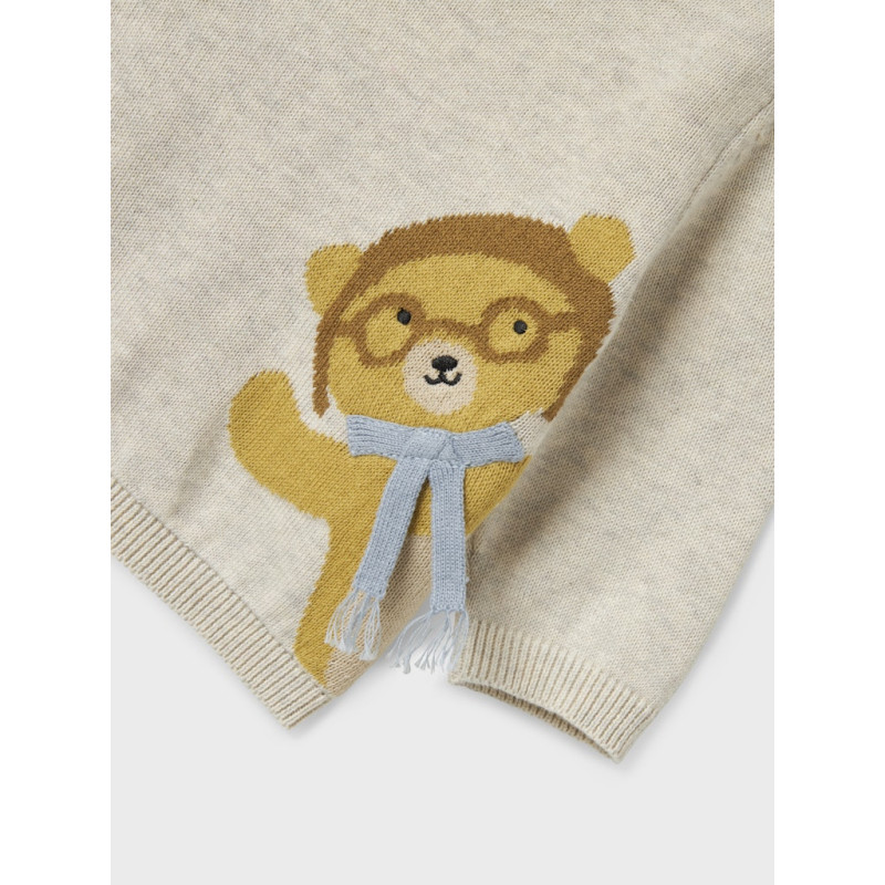 NAME IT BABY Kano Strik Bluse - Peyote Melange