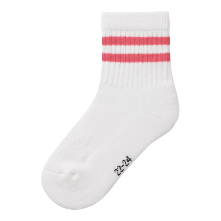 NAME IT MINI Jalma Strømper - Bright White / Rupture Rose