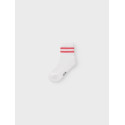 NAME IT MINI Jalma Strømper - Bright White / Rupture Rose