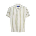 JACK & JONES JUNIOR Tavira Luke Stribet Skjorte - Cloud Dancer