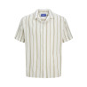 JACK & JONES JUNIOR Tavira Luke Stribet Skjorte - Cloud Dancer
