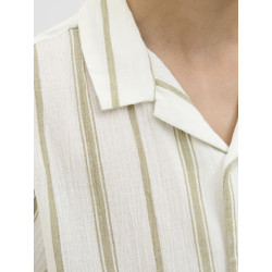 JACK & JONES JUNIOR Tavira Luke Stribet Skjorte - Cloud Dancer