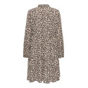 JDY Piper L/S Skjorte Kjole - Pumice Stone / Leo