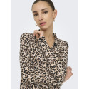 JDY Piper L/S Skjorte Kjole - Pumice Stone / Leo