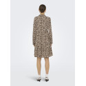 JDY Piper L/S Skjorte Kjole - Pumice Stone / Leo