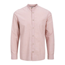 JACK & JONES ESSENTIALS Summer Band Hør Skjorte - Pink Nectar