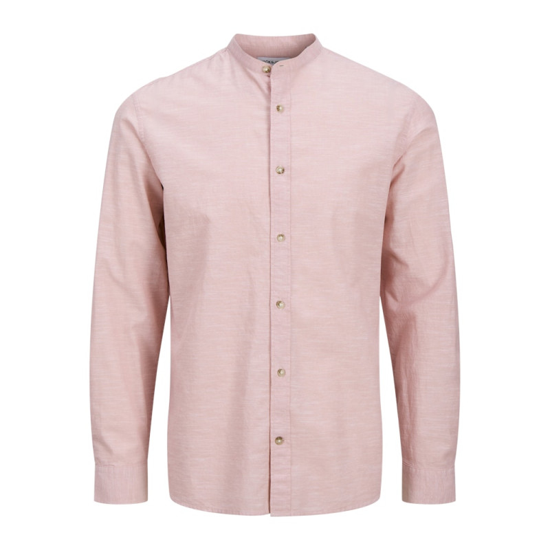JACK & JONES ESSENTIALS Summer Band Hør Skjorte - Pink Nectar