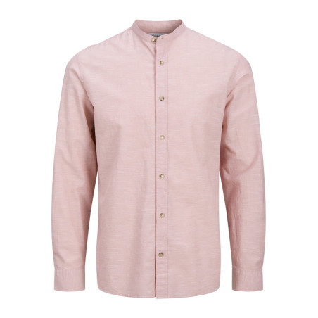 JACK & JONES ESSENTIALS Summer Band Hør Skjorte - Pink Nectar