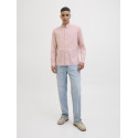 JACK & JONES ESSENTIALS Summer Band Hør Skjorte - Pink Nectar