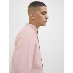 JACK & JONES ESSENTIALS Summer Band Hør Skjorte - Pink Nectar