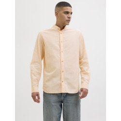 JACK & JONES ESSENTIALS Summer Band Hør Skjorte - Peach Parfait