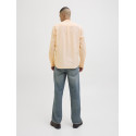 JACK & JONES ESSENTIALS Summer Band Hør Skjorte - Peach Parfait