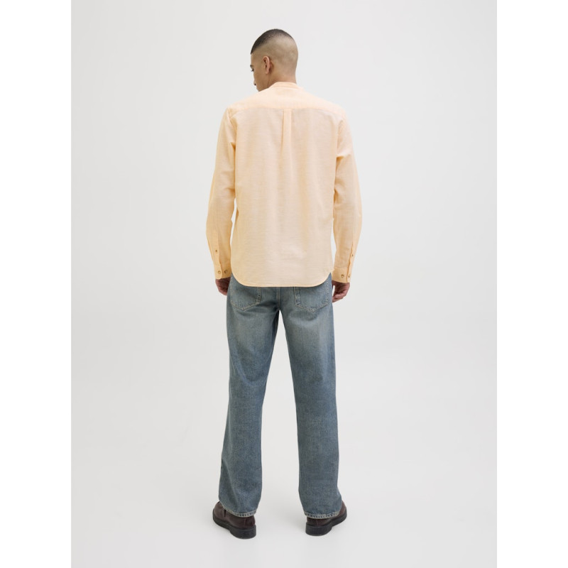 JACK & JONES ESSENTIALS Summer Band Hør Skjorte - Peach Parfait