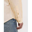 JACK & JONES ESSENTIALS Summer Band Hør Skjorte - Peach Parfait