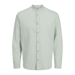 JACK & JONES ESSENTIALS Summer Band Hør Skjorte - Iceberg Green