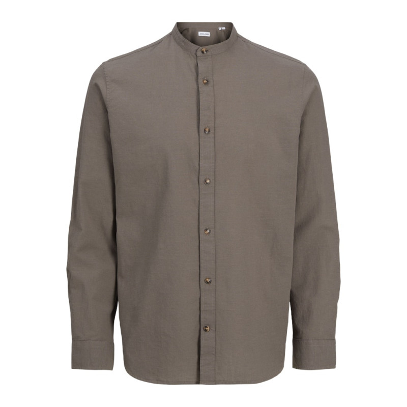 JACK & JONES ESSENTIALS Summer Band Hør Skjorte - Falcon