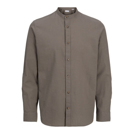 JACK & JONES ESSENTIALS Summer Band Hør Skjorte - Falcon