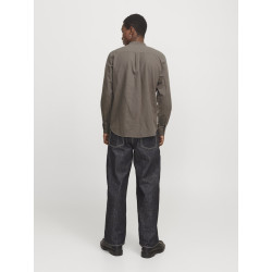 JACK & JONES ESSENTIALS Summer Band Hør Skjorte - Falcon