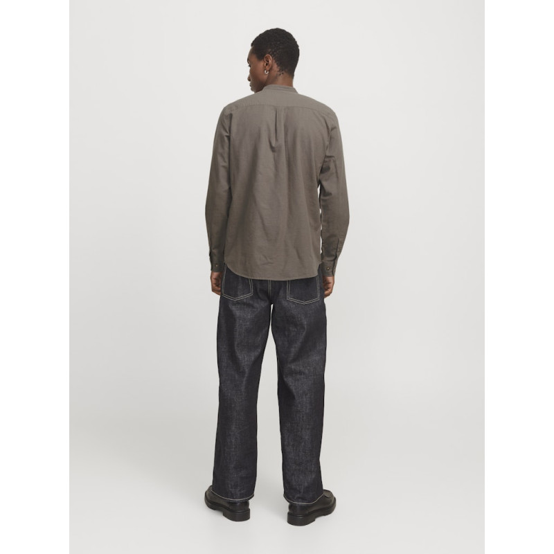 JACK & JONES ESSENTIALS Summer Band Hør Skjorte - Falcon