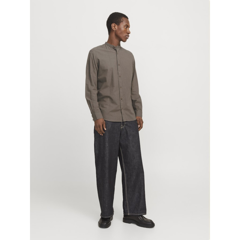 JACK & JONES ESSENTIALS Summer Band Hør Skjorte - Falcon