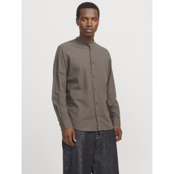 JACK & JONES ESSENTIALS Summer Band Hør Skjorte - Falcon